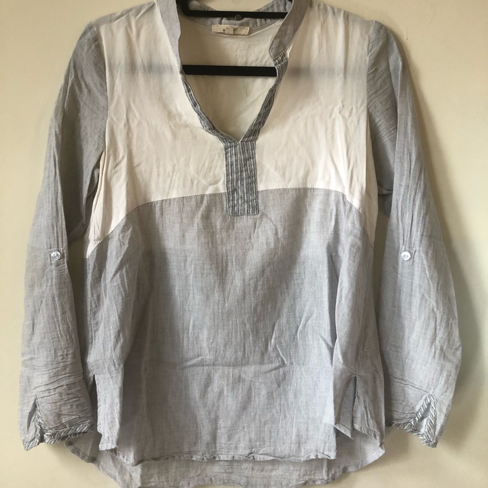 Color block blouse